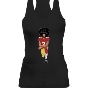 IM WITH KAP SHIRT Colin Kaepernick Black Lives Matter CAWT black front.jpg