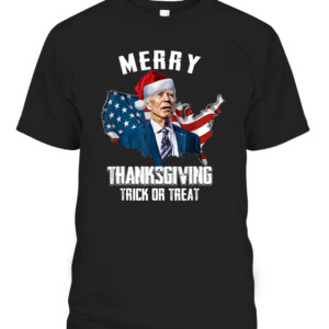 Funny Joe Biden Merry Thanksgiving USA Flag Anti Biden T Shirt Funny Joe Biden Happy Easter Republican Christmas CABT black front.jpg