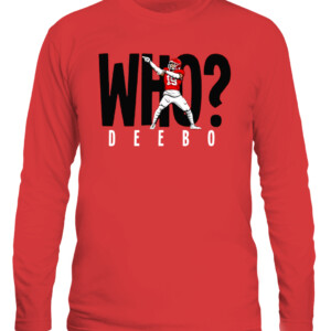 WHO SHIRT DEEBO SAMUEL San Francisco 49ers CALS red front.jpg