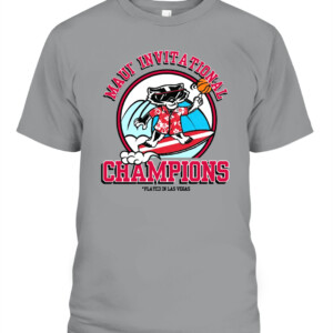 WISCO MAUI CHAMPS SHIRT MAUI INVITATIONAL CHAMPIONS Wisconsin Badgers CAPT sport grey front.jpg