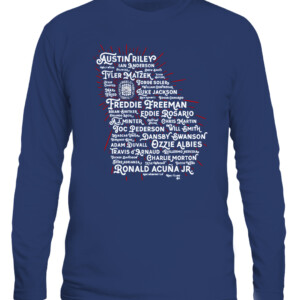 Atlanta 2021 Champs Rosters T Shirt Atlanta Braves 2021 World Series Champions CALS navy front.jpg