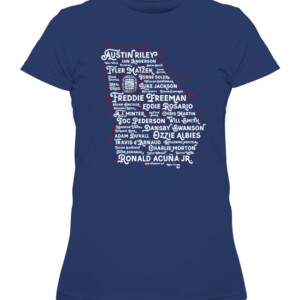Atlanta 2021 Champs Rosters T Shirt Atlanta Braves 2021 World Series Champions CAWTS navy front.jpg