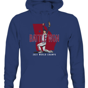 BATTLE WON SHIRT FREDDIE FREEMAN Atlanta Braves 2021 World Series Champions CAUH navy front.jpg