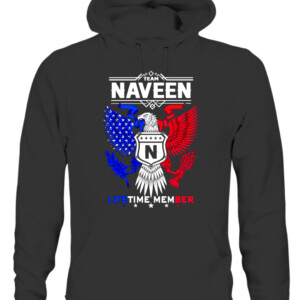 Naveen Name T Shirt Naveen Eagle Lifetime Member Legend CAUH black front.jpg