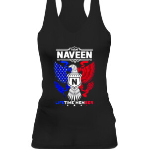 Naveen Name T Shirt Naveen Eagle Lifetime Member Legend CAWT black front.jpg