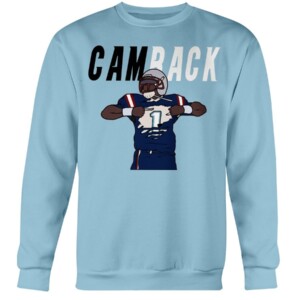 CAM BACK SHIRT CAM NEWTON CAROLINA PANTHERS Crewneck