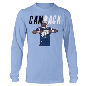 CAM BACK SHIRT CAM NEWTON CAROLINA PANTHERS Longsleeve