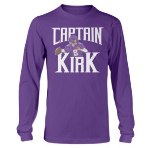 CAPTAIN KIRK SHIRT KIRK COUSINS Minnesota Vikings Longsleeve