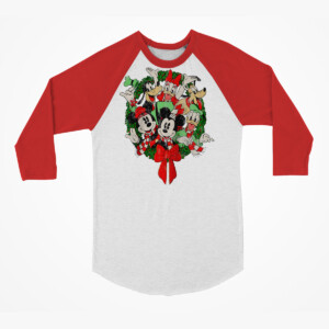 Disney Group Shot Christmas Raglan Baseball Shirt