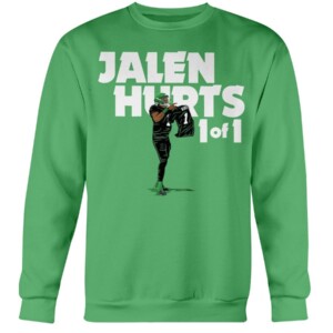 JALEN HURTS 1 OF 1 SHIRT Philadelphia Eagles JALEN HURTS Crewneck