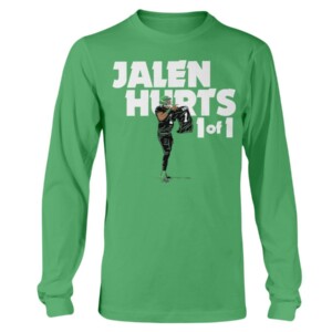 JALEN HURTS 1 OF 1 SHIRT Philadelphia Eagles JALEN HURTS Longsleeve