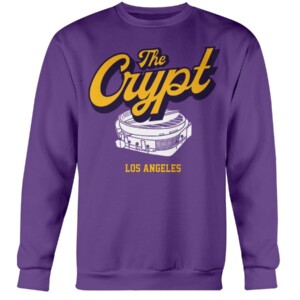THE CRYPT SHIRT Los Angeles Lakers Crewneck