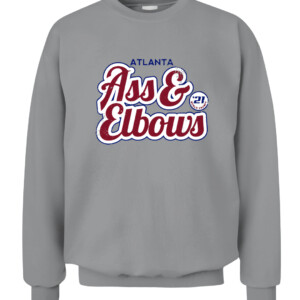 ASS AND ELBOWS SHIRT Atlanta Braves 2021 World Series Champions CACS sport grey front.jpg