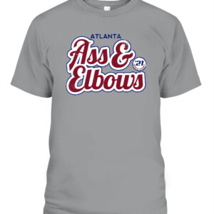 ASS AND ELBOWS SHIRT Atlanta Braves 2021 World Series Champions CAPT sport grey front.jpg