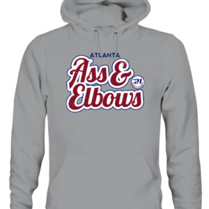 ASS AND ELBOWS SHIRT Atlanta Braves 2021 World Series Champions CAUH sport grey front.jpg