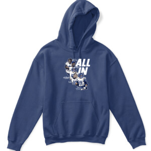 ALL IN SHIRT Von Miller Aaron Donald Matthew Stafford Cooper Kupp and Jalen Ramsey Los Angeles Rams APKH navy front.jpg