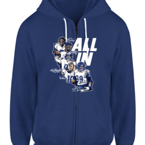 ALL IN SHIRT Von Miller Aaron Donald Matthew Stafford Cooper Kupp and Jalen Ramsey Los Angeles Rams CAZH navy front.jpg