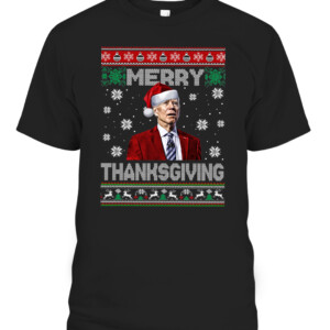 Funny Joe Biden Merry Thanksgiving Ugly Christmas Sweater Long Sleeve T Shirt Funny Joe Biden Happy Easter Republican Christmas CABT black front.jpg