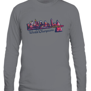 ATL SKYLINE SHIRT Atlanta Braves 2021 World Series Champions CALS graphite heather front.jpg