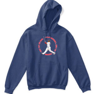 I PLAY BASEBALL SHIRT They pay me good. I play baseball. And I hit homers. Rafael Devers Boston Red Sox APKH navy front.jpg