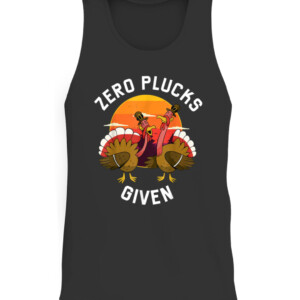 Funny Turkey Meme Shirt, Vintage Sunset Zero Plucks Given T Shirt CATT black front.jpg