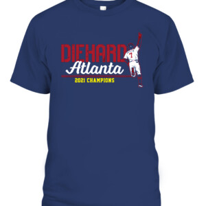 DIEHARD ATLANTA SHIRT DANSBY SWANSON Atlanta Braves 2021 World Series Champions CAPT navy front.jpg