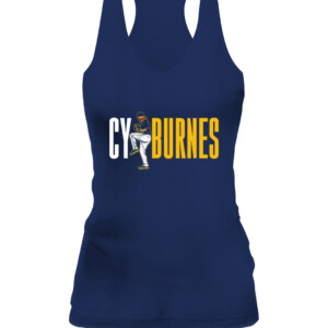 CY BURNES SHIRT CORBIN BURNES Milwaukee Brewers CAWT navy front.jpg