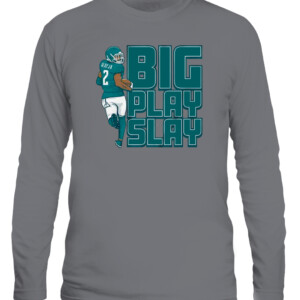 BIG PLAY SLAY SHIRT DARIUS SLAY Philadelphia Eagles CALS graphite heather front.jpg