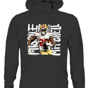 Missile Mitchell Shirt Elijah Mitchell George Kittle San Francisco 49ers CAUH black front.jpg