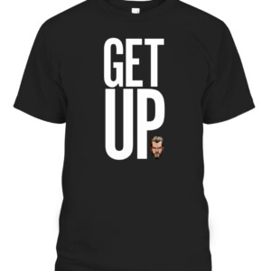 Get Up Shirt Rockstar Spud Drake Maverick WWE CABT black front.jpg