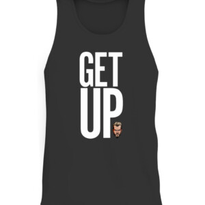 Get Up Shirt Rockstar Spud Drake Maverick WWE CATT black front.jpg