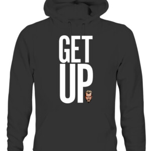 Get Up Shirt Rockstar Spud Drake Maverick WWE CAUH black front.jpg