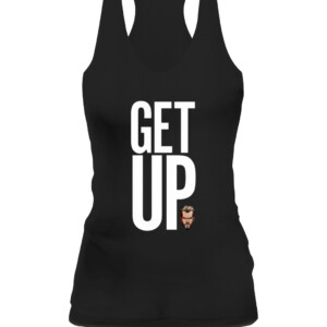 Get Up Shirt Rockstar Spud Drake Maverick WWE CAWT black front.jpg