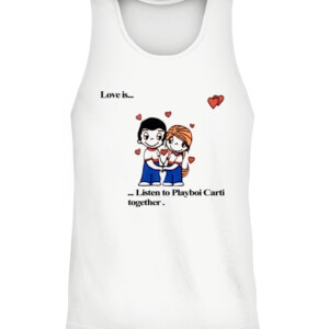 Love Is... Listen To Playboi Carti Together Shirt LOVE RINGER TEE CATT white front.jpg