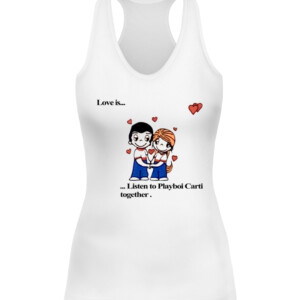 Love Is... Listen To Playboi Carti Together Shirt LOVE RINGER TEE CAWT white front.jpg