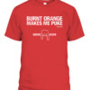 Burnt Orange Makes Me Puke Shirt The Boz Horn Down Oklahoma Sooners CABT red front.jpg