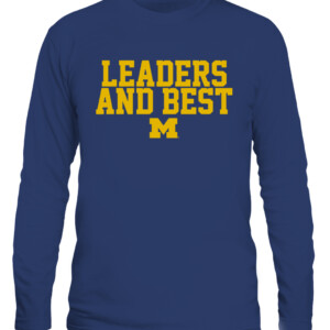 LEADERS AND BEST SHIRT Michigan Wolverines CALS navy front.jpg