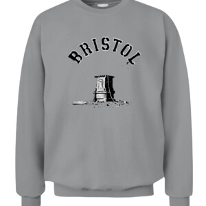 BRISTOL T SHIRT Banksy Bristol Colson CACS sport grey front.jpg