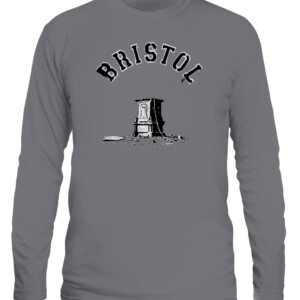 BRISTOL T SHIRT Banksy Bristol Colson CALS graphite heather front.jpg