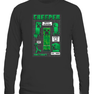 Minecraft Hostile Behavior Boss Mobs T Shirt CALS black front.jpg