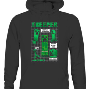 Minecraft Hostile Behavior Boss Mobs T Shirt CAUH black front.jpg