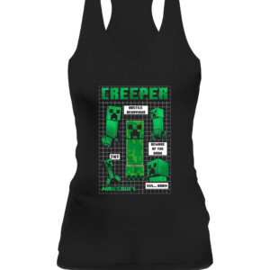 Minecraft Hostile Behavior Boss Mobs T Shirt CAWT black front.jpg