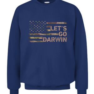 Let’s Go Darwin American Flag Camo Women Men Lets Go Darwin T Shirt CACS navy front.jpg