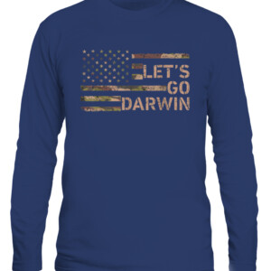 Let’s Go Darwin American Flag Camo Women Men Lets Go Darwin T Shirt CALS navy front.jpg