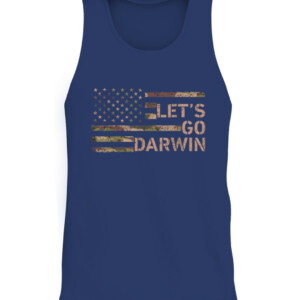Let’s Go Darwin American Flag Camo Women Men Lets Go Darwin T Shirt CATT navy front.jpg