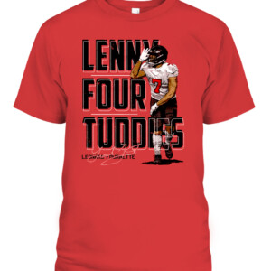 Lenny Four Tuddies Shirt Leonard Fournette Tampa Bay Buccaneers CAPT red front.jpg