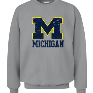 BLOCK M STACK SHIRT Michigan Wolverines CACS sport grey front.jpg