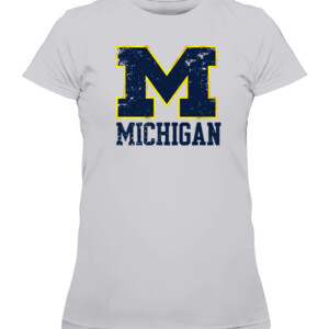BLOCK M STACK SHIRT Michigan Wolverines CAWTS heather grey front.jpg