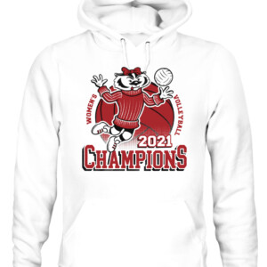 WISCO VB CHAMPIONS SHIRT Wisconsin Badgers #bumpsetspike CAUH white front.jpg
