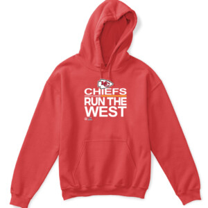 CHIEFS RUN THE WEST SHIRT 2021 AFC West Division Champions Kansas City Chiefs APKH red front.jpg